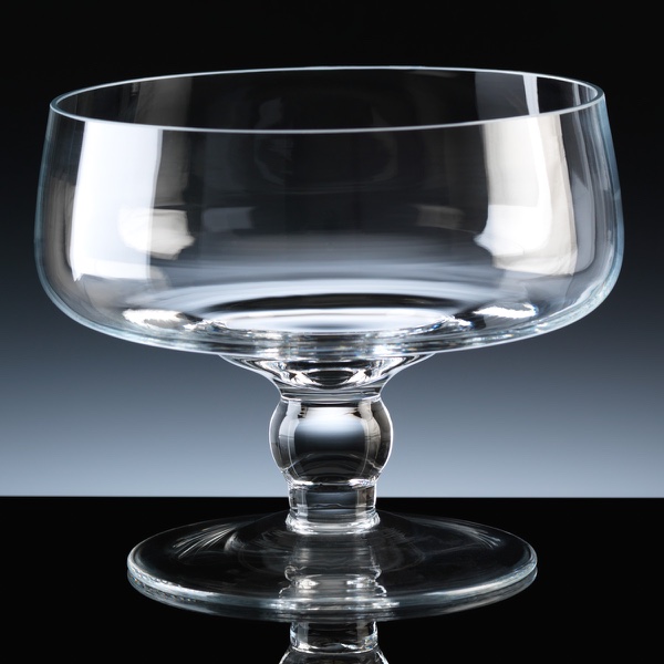 Balmoral Glass Mouth Blown Low Comport 7 inch, Single, Gift Boxed