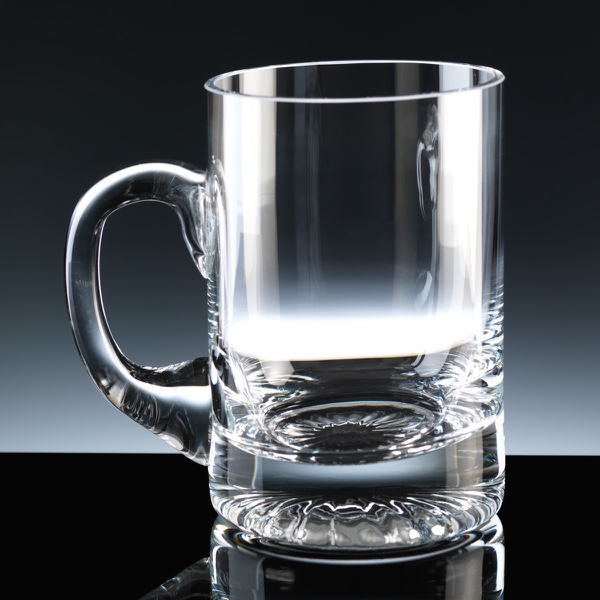 Balmoral Glass Mouth Blown Star-base 10oz Tankard, Single, Satin Boxed