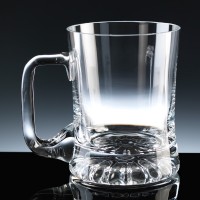 Balmoral Glass Mouth Blown Waisted 10oz Tankard, Single, Gift Boxed