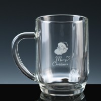 Crystal Gifts 1 Pint Tankard Merry Christmas, Single, Silver Boxed