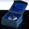 Blue Velvet Lined Casket